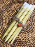 Ear Candles - Organic Natural Hemp and Beeswax - package of 4 candles