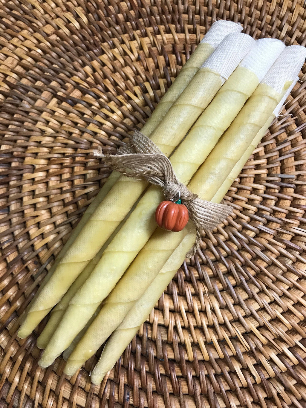 Ear Candles - Organic Natural Hemp & Beeswax - Handwrapped
