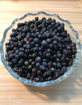 Organic Juniper Berries.  Dried juniper berries have a citrusy woodsy scent with a distinctive flavour popular in Northern European cuisine.  Other uses for juniper berries include brewing tea, meat dishes, and in sauerkraut.